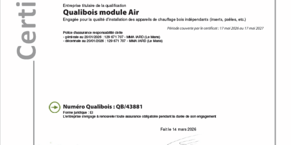 Attestation RGE Qualibois